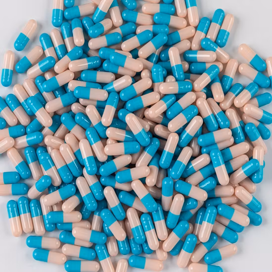  Cápsula vegetal de HPMC, cápsula de gelatina, cápsula vegetal de pululano.  #000, #00, #1, #2, #3, #4